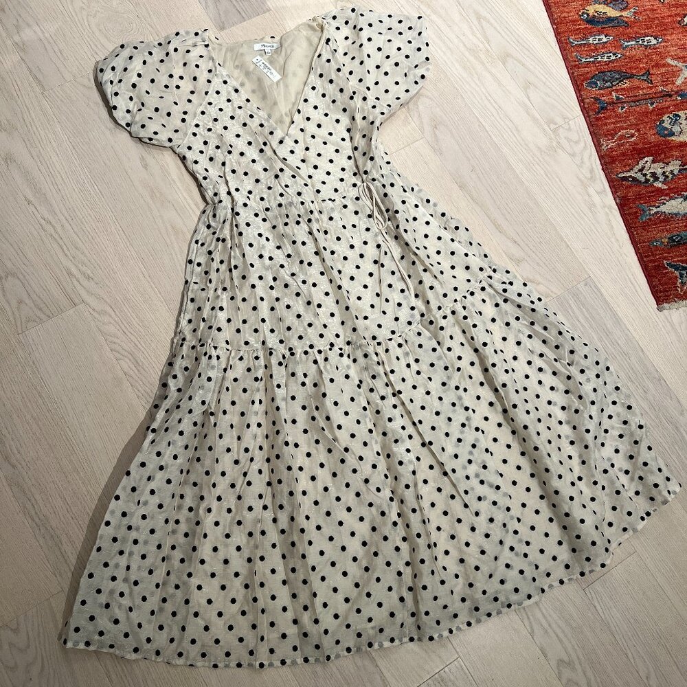 NWT madewell polka dot max dress / size small